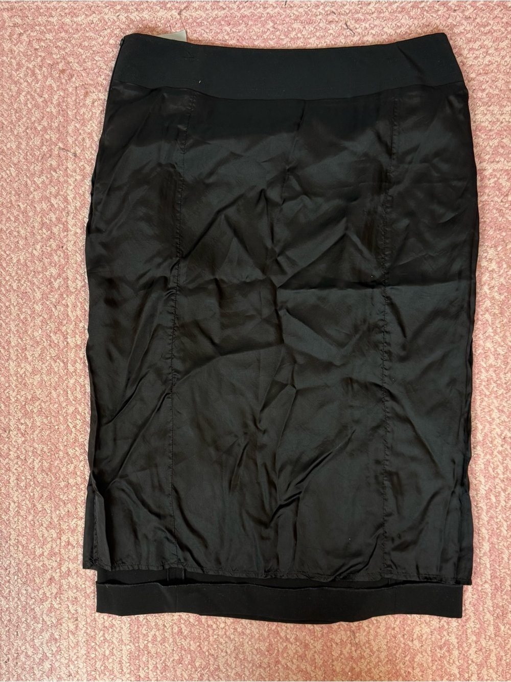 TOM FORD Black Stretch Pencil Skirt IT 46 US 10 Made in Italy Cupro Lined Luxury - Picture 10 of 13